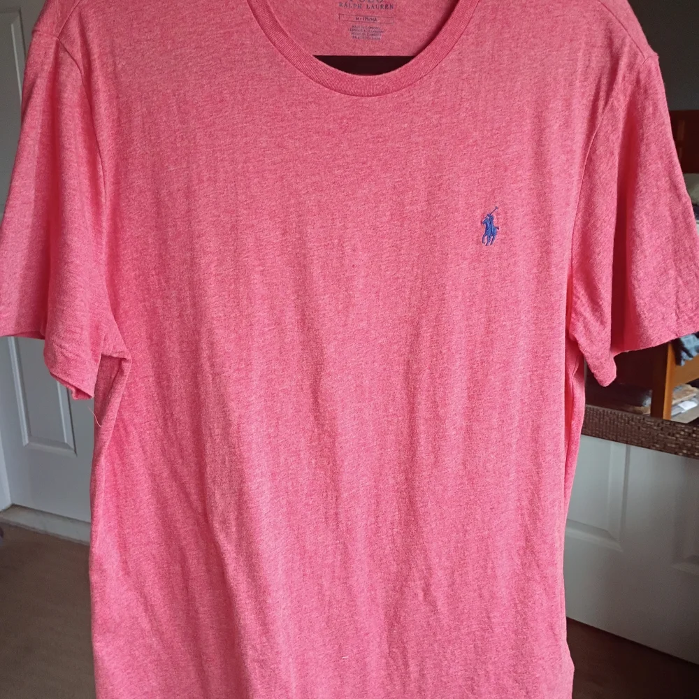 Polo by Ralph Lauren Men’s Heather Pink Crewneck T-Shirt